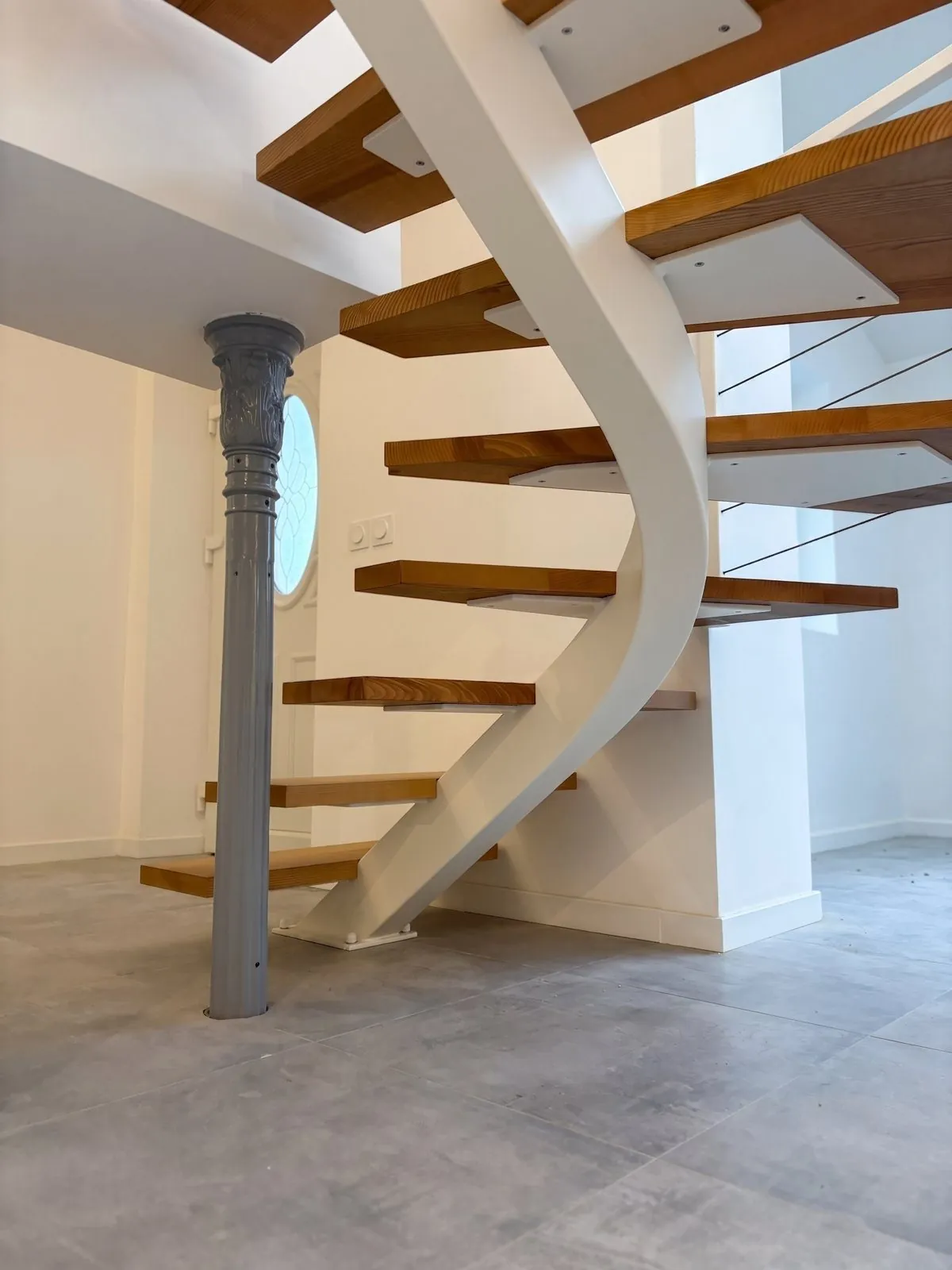 Escalier sur mesure acier et bois — Anduze