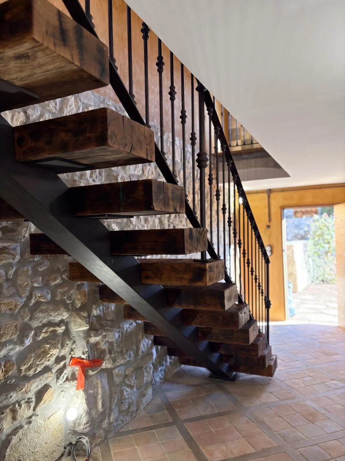 Escalier design métal et chêne — Mulhouse