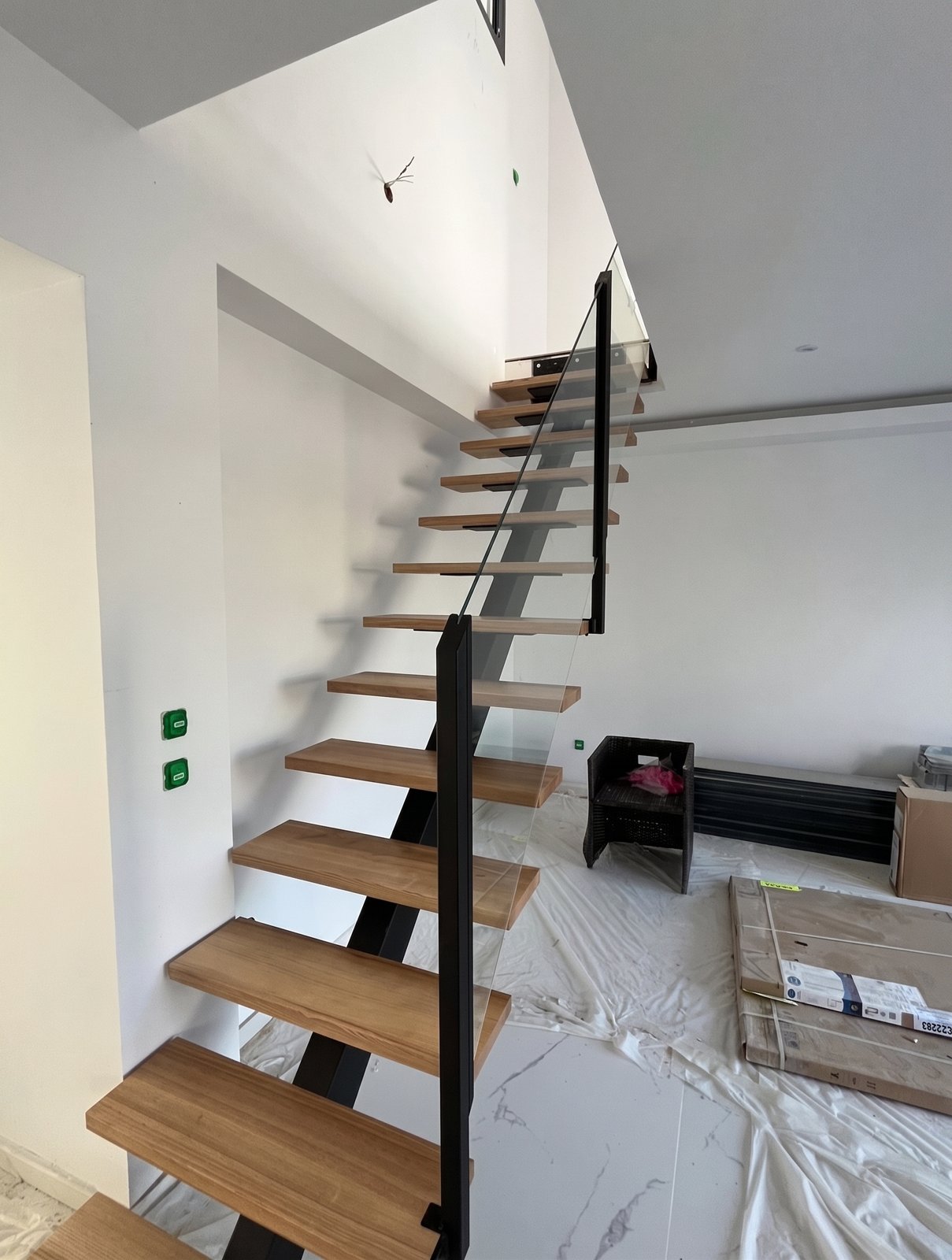 Escalier sur mesure acier et bois
